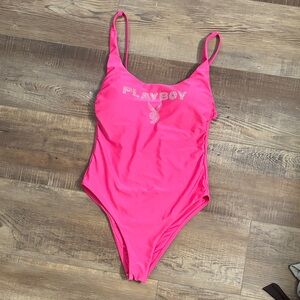 PLAYBOY Pink One Piece Swimsuit